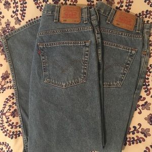2 Pairs Men’s Levi’s 550 Relaxed Fit Jeans 38 x 32